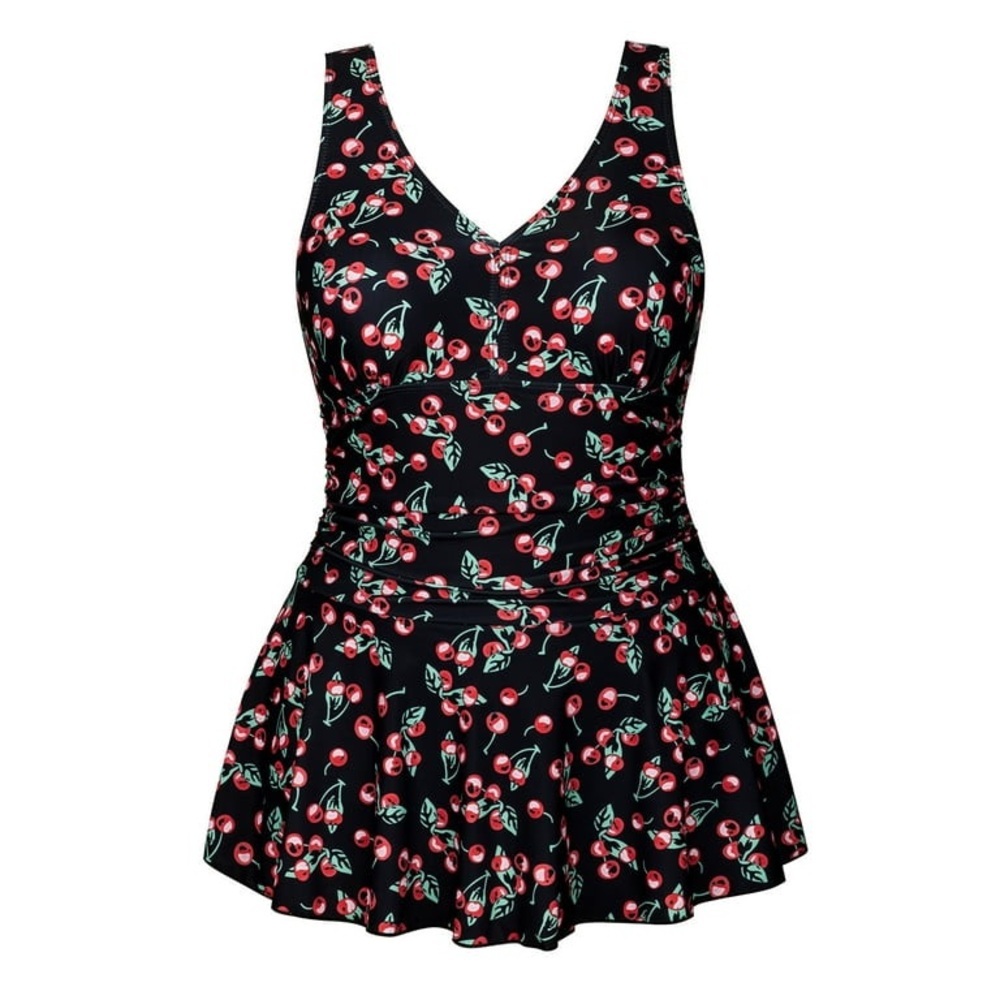 Rivelino plus size swim dress with shorts attached - Picture 6 of 8